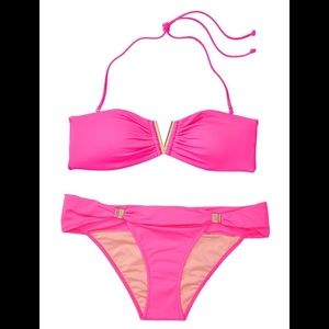Victorias Secret Venice V Bandeau Bikini Swim Set